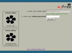 captive web portal (user node) requesting password