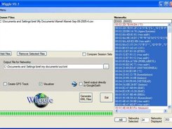 Main Program Window with Networks Loaded