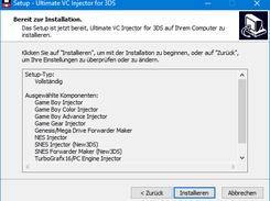 Installation ist bereit