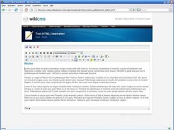 Edit page content with a WYSIWYG editor
