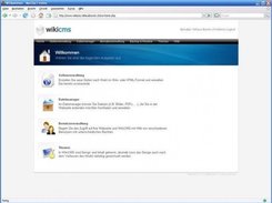 Backend homepage