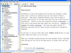 wikidPad Screenshot 1