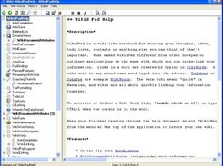 wikidPad Screenshot 1