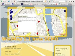 WikiMap highway theme with read more popup.