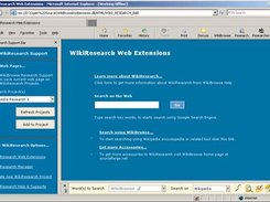 Microsoft Internet Explorer - WikiSearch Bars