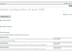 Configuration Interface of Wikiwig