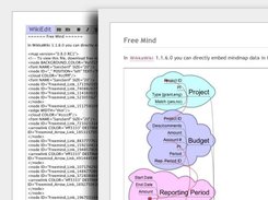 Embedded Freemind data support