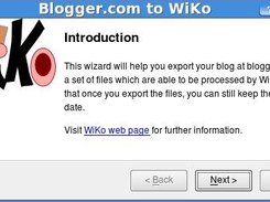 Blogger2Wiko Wizard - Presentation page