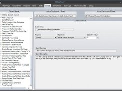 Quest editing interface.