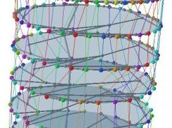 2.5D comparison of a set of related phylo. trees - circular