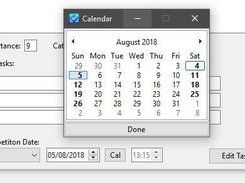 Calendar to set comple