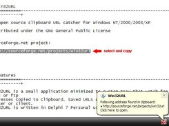 Win32URL tray icon