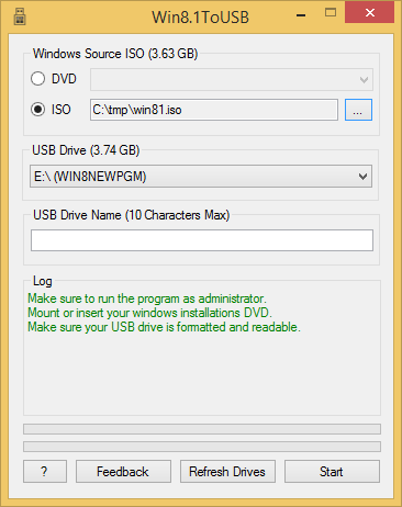 Win8.1ToUSB screenshot