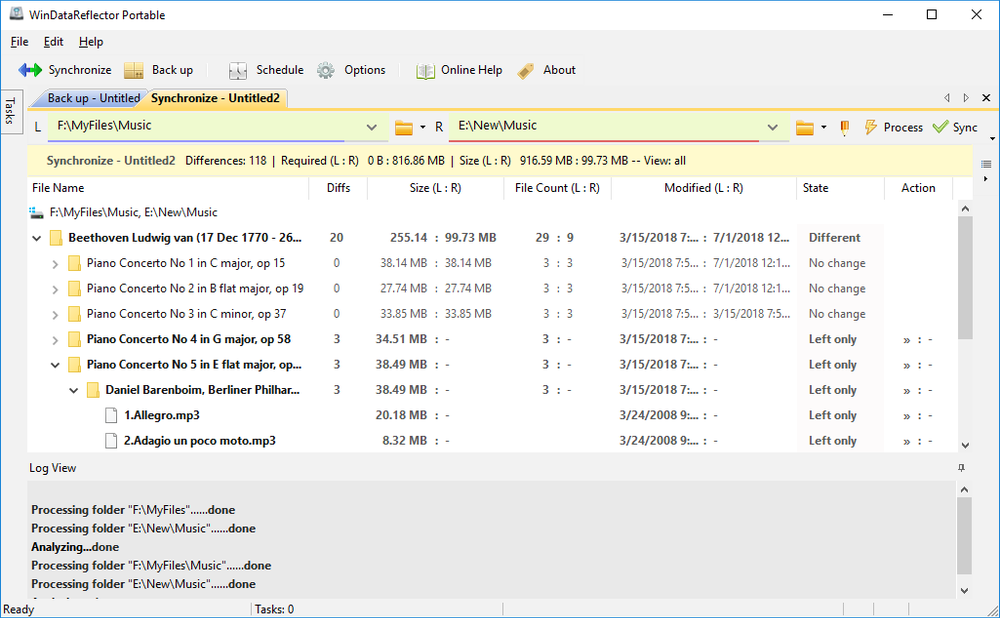 WinDataReflector File Synchronization and Backup