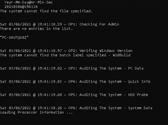 Windows System Audit Screenshot 1