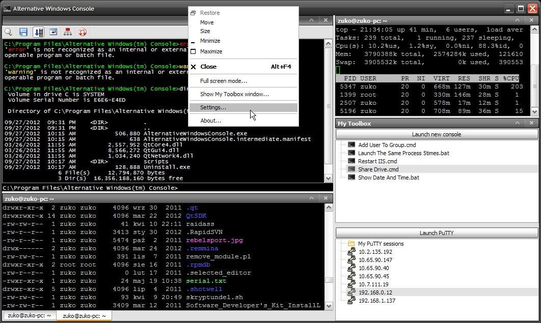 Console warn. Консоль ОС Windows. Альтернатива Windows. Гибридная консоль Windows. Консоль win 7.