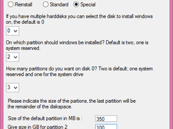 Choose Disklayout