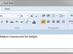 TextPad Ribbon Example