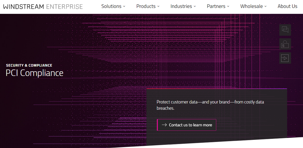 Windstream Enterprise PCI Compliance Screenshot 1