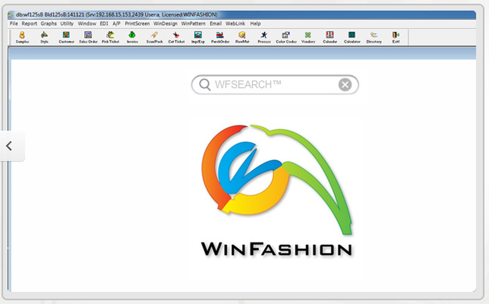 WinFashion ERP Screenshot 1