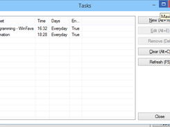 Tasks window