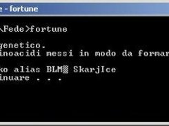 2- Example of fortune from the command line.