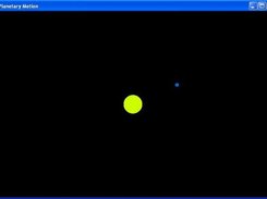 OpenGL example (Planetary motion)