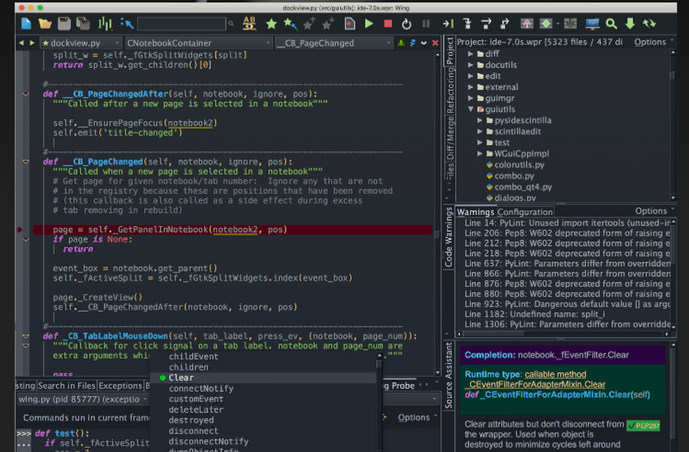 Wing Python IDE Screenshot 1