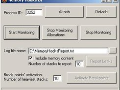 Basic UI which wraps MemoryHooks dll's