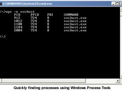 Finding processes by name on the command line