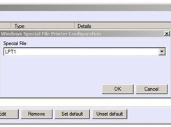 WindowsSpecialFile (device) printer configuration