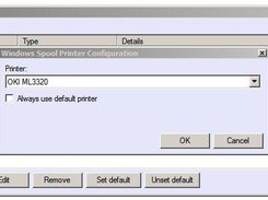 WindowsSpool printer configuration