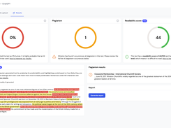 Detection report