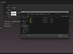 Sets of pre-configured button images