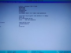 The UEFI/BIOS menu booted using WinUEFI
