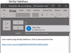 WinZip SafeShare Screenshot 1