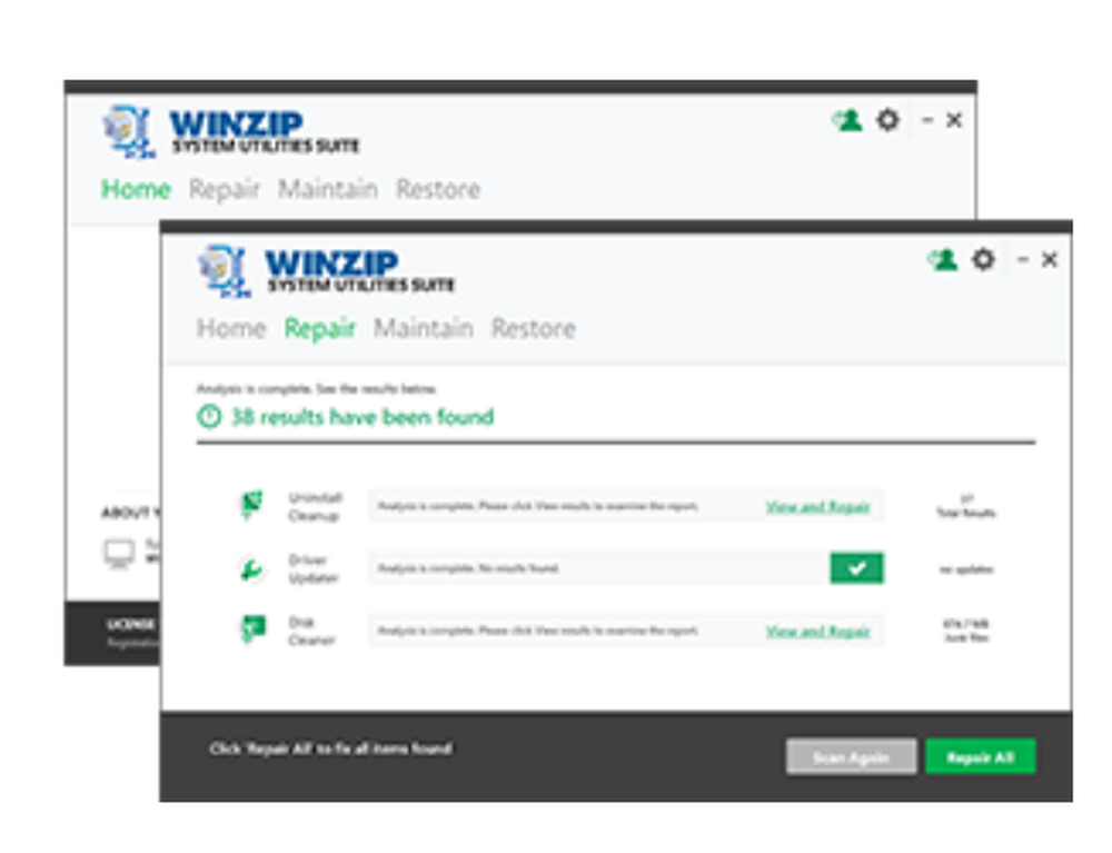 WinZip System Utilities Suite Screenshot 1