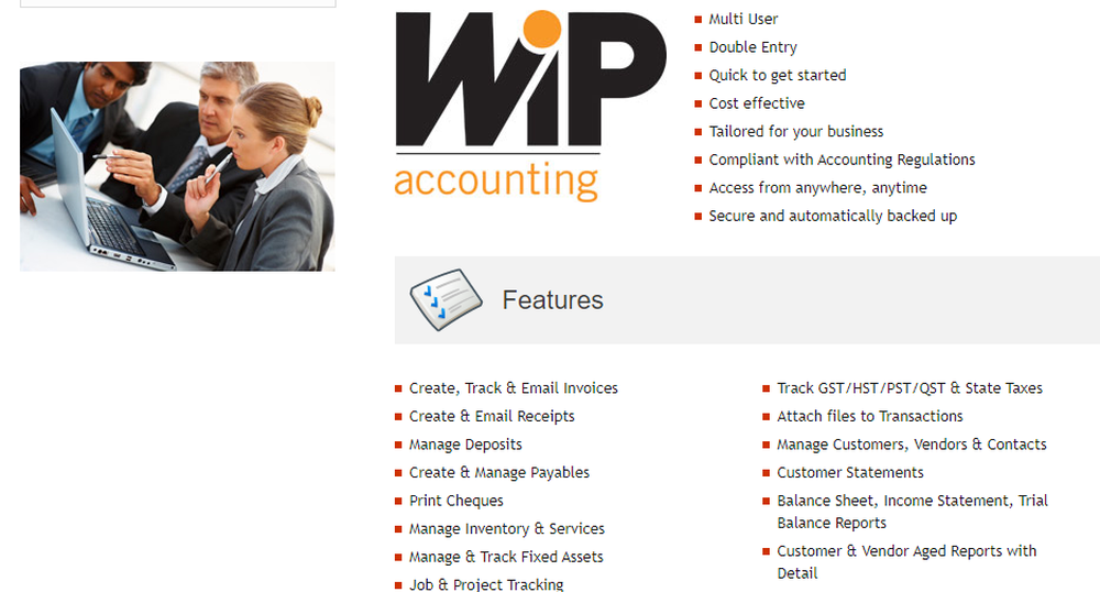 WIP Accounting Screenshot 1