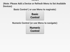 Android Application's Main Menu