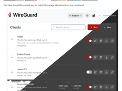 WireGuard Easy Screenshot 1