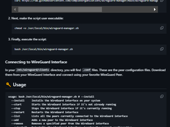 WireGuard-Manager Screenshot 1