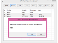 Deleting network profiles