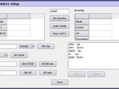 a shot of the Qt GUI (running on a non wireless machine)