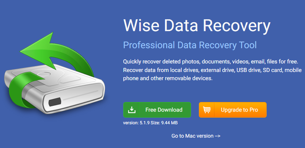 Wise Data Recovery Screenshot 1