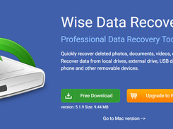 Wise Data Recovery Screenshot 1