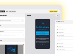 Design and personalize your online digital business card