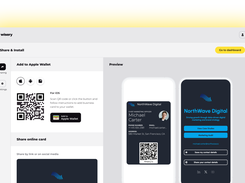 Share your card via QR code or link and let others save your contact