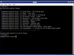 Lure writing WCW goth playlist.
