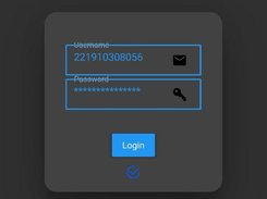 Login Screen Dark Theme