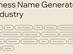 Wix Business Name Generator Screenshot 1